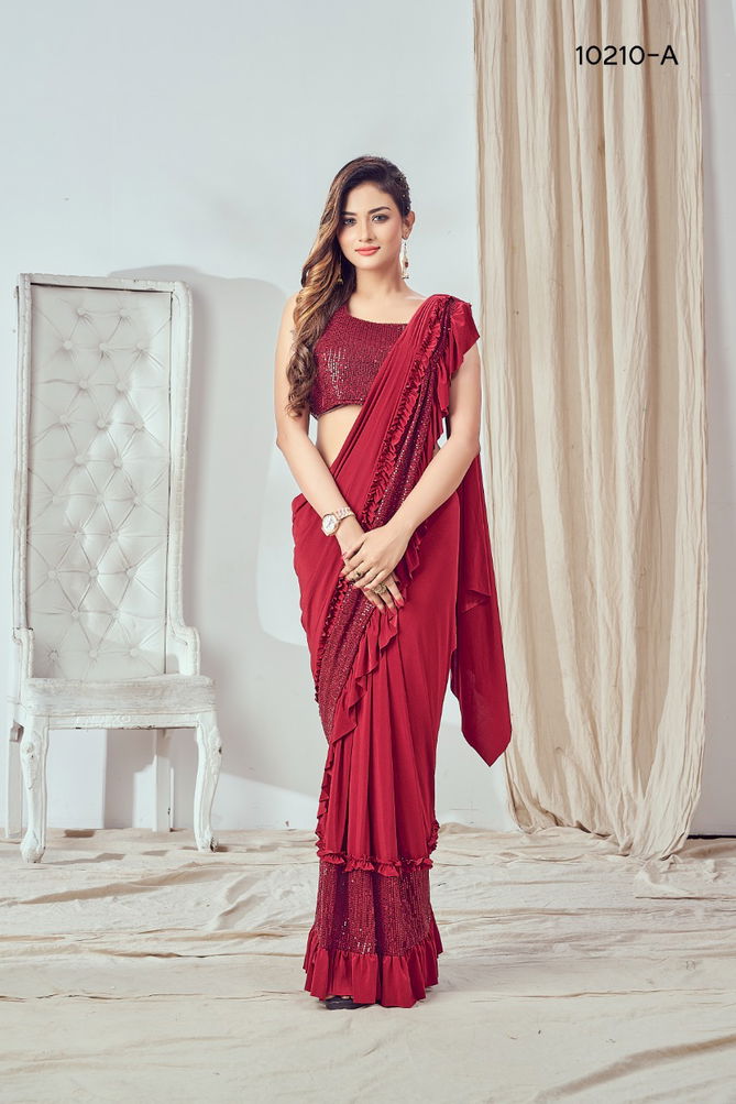 Rajyog 10210 Fancy Stylish Designer Wholesale Party Wear Sarees Catalog